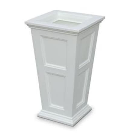 Lawnitator 5829W Fairfield Tall Planter - White LA2621865